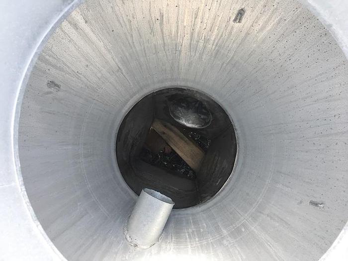 Used Used approximately 60 gallon aluminum cone bottom hopper