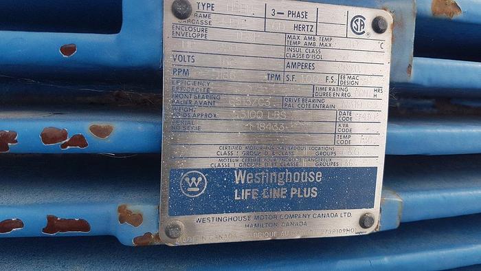 Used Westinghouse 250 HP Electric Motor