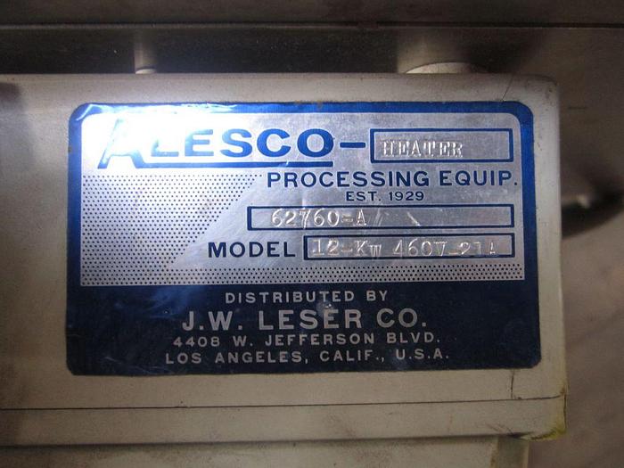 Used Tank, 15 Gallon, S/st, Alesco, Elec (2) #S738816