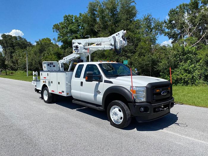 Used 2012 Ford F550 4x4 Extended Cab Altec AT40G 45ft Bucket Truck - P79210
