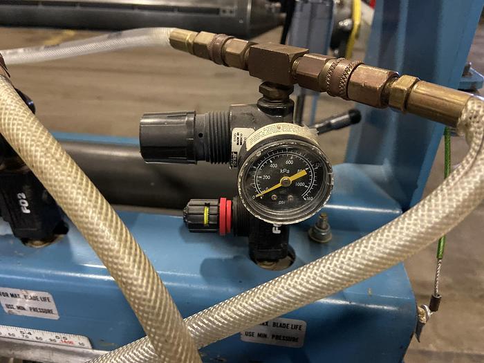 Used 60" ROSENTHAL SLITTER REWINDER MODEL SW5-DUBSHEWWG-PLO W/ SCORE SLITTING