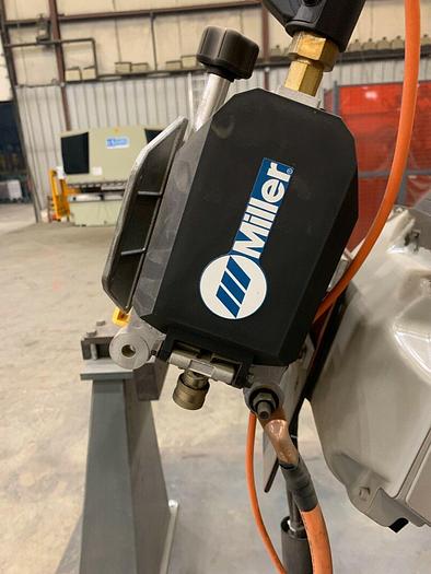 Used (2) Motoman UP6 Weld Cell with Rotary Trunion Tables