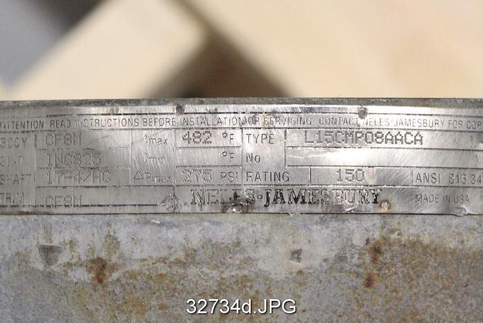 Used Neles Jamesbury L15CMPO8AACA 8" Air Operated Butterfly Valve #32734