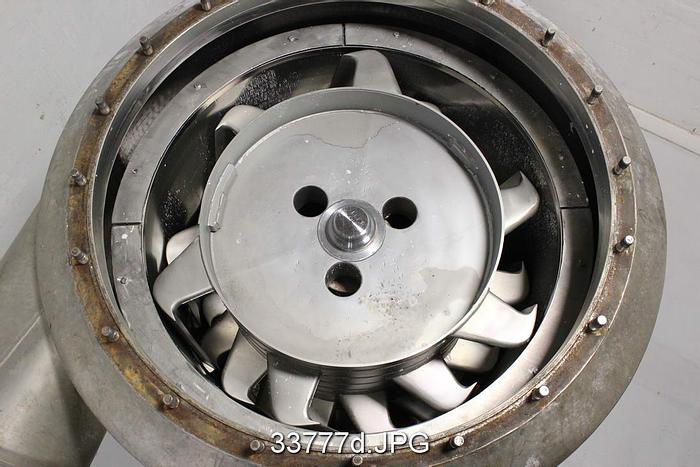 Used Voith Model 31-27 Pressure Screen, Multi-Foil Rotor and C-Bar Slotted Basket #33777
