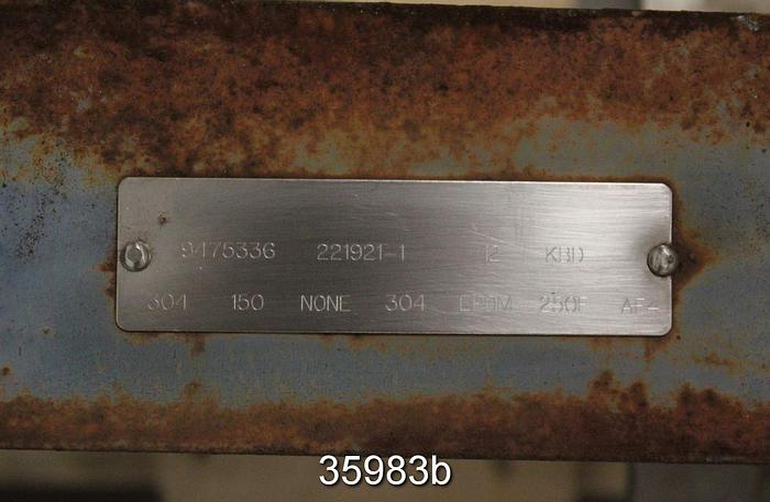 Used Dezurik 12" Air Operated Knife Gate Valve #35983