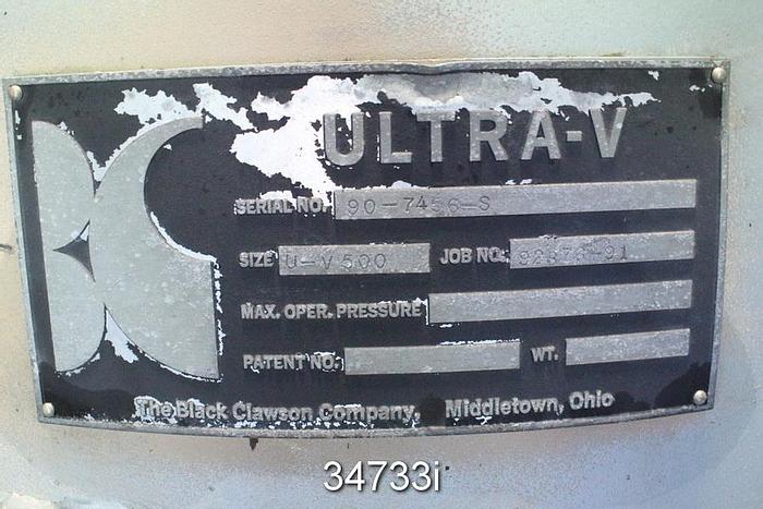 Used Black Clawson UV500 Pressure Screen #34733