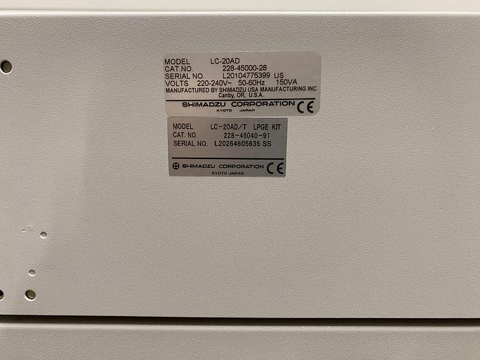 Used Shimadzu HPLC System , SPD-M20A , CTO-20AC , 2 x CBM-20A , LC-20AD