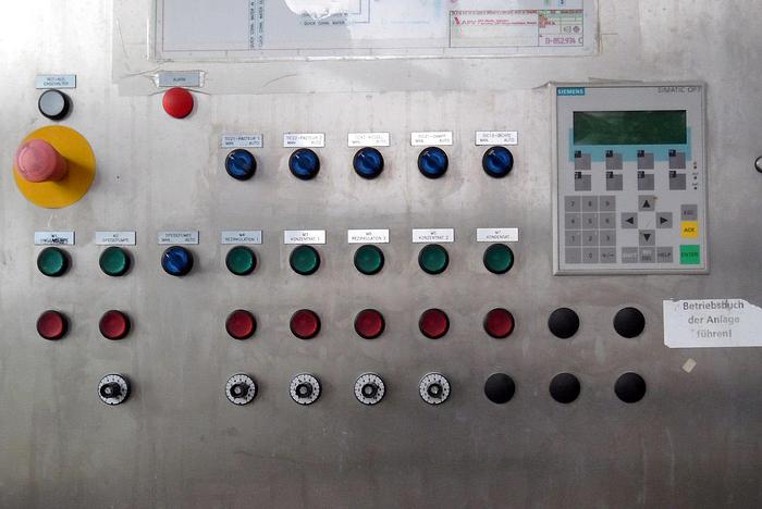 Used APV Anhydro 2FFTE TVR1 , Falling film evaporator