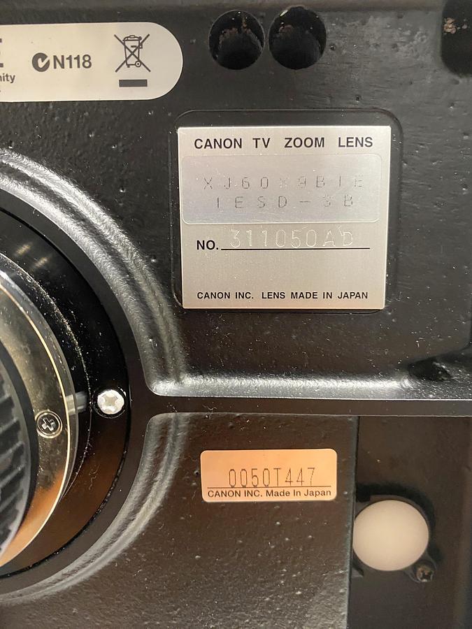 Used Canon DigiSuper 60 XS HD XJ60 x 9BIE , 9-540mm 1:1,7 with FDJ-D02 , ZDJ-D02