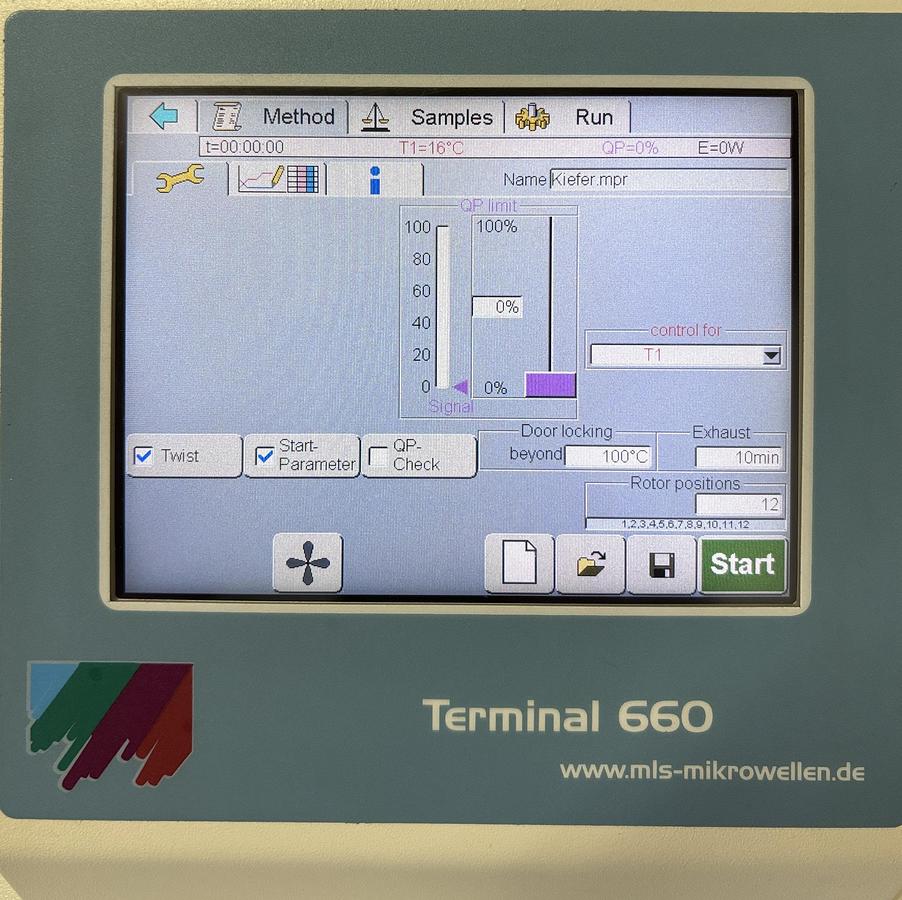 Used MLS ETHOS.lab Microwave Digestion System 2x HPR 1000/10 Terminal 660