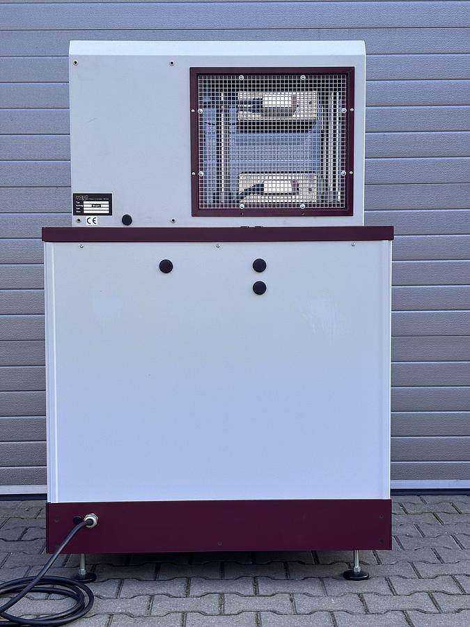 Used Vogt LaboPress P200S hydraulic laboratory press with heated platens