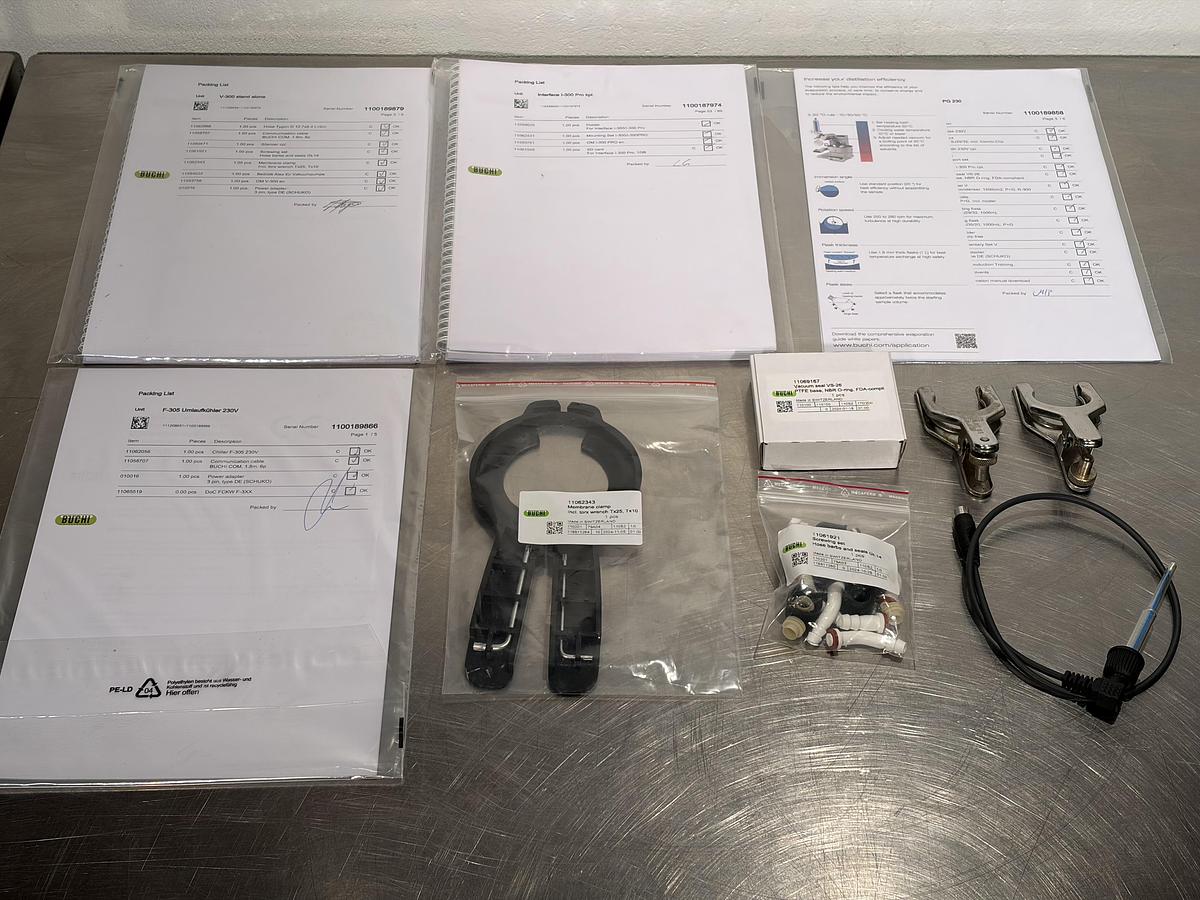 Used BUCHI R-300 EL Rotavapor V-300 Vacuum , F-305 Chiller I-300 Pro , 2023/24 Year !!