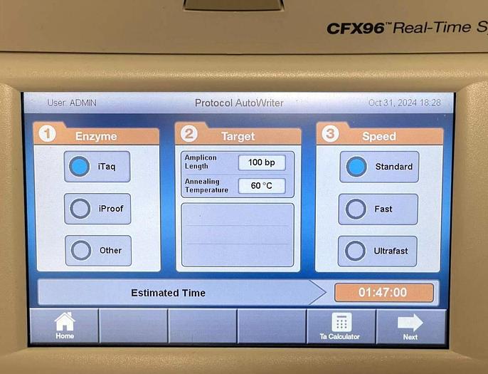 Used BIO RAD CFX96 / C1000 , Like New , Only ca. 800 Hours !! , 2021 year !!
