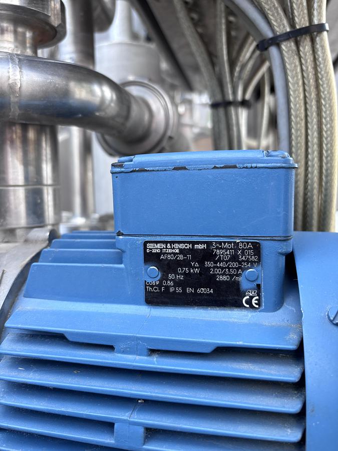 Used APV Anhydro 2FFTE TVR1 , Falling film evaporator