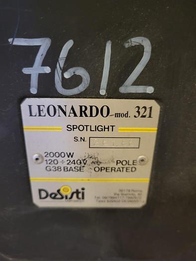 Used 10 x ARRI TLH 904 Studio ceiling telescopic hanger incl. Desisti Leonardo Spotlight