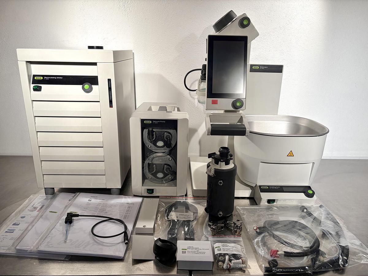 Used BUCHI R-300 EL Rotavapor V-300 Vacuum , F-305 Chiller I-300 Pro , 2023/24 Year !!
