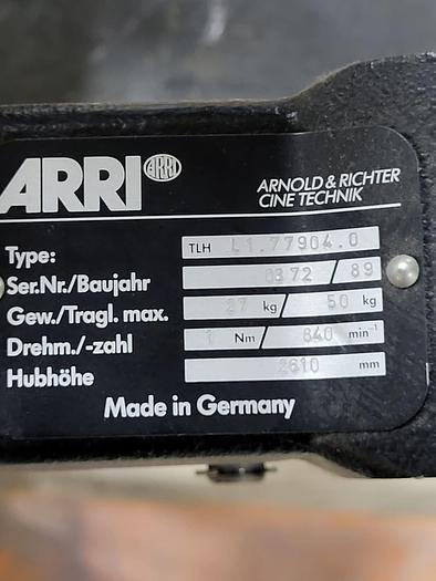 Used 10 x ARRI TLH 904 Studio ceiling telescopic hanger incl. Desisti Leonardo Spotlight