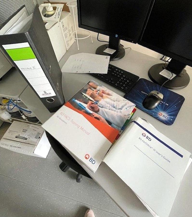 Used BD FACSAria III Flow Cytometer , 6-laser system , High-speed cell sorting function