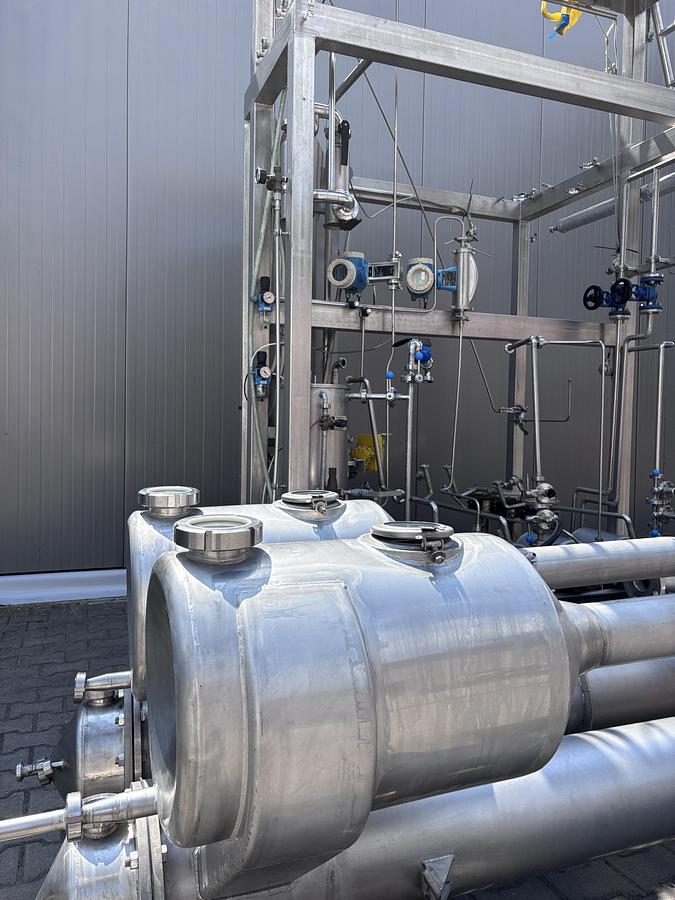 Used APV Anhydro 2FFTE TVR1 , Falling film evaporator