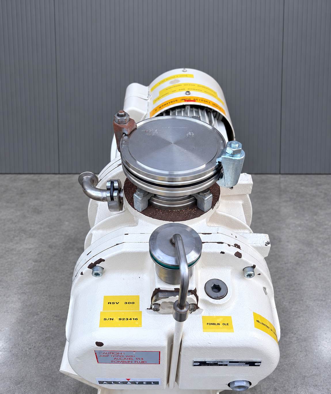 Used Alcatel RSV300 Roots Vacuum Booster Fomblin PFPE Viton Semiconductor Pump
