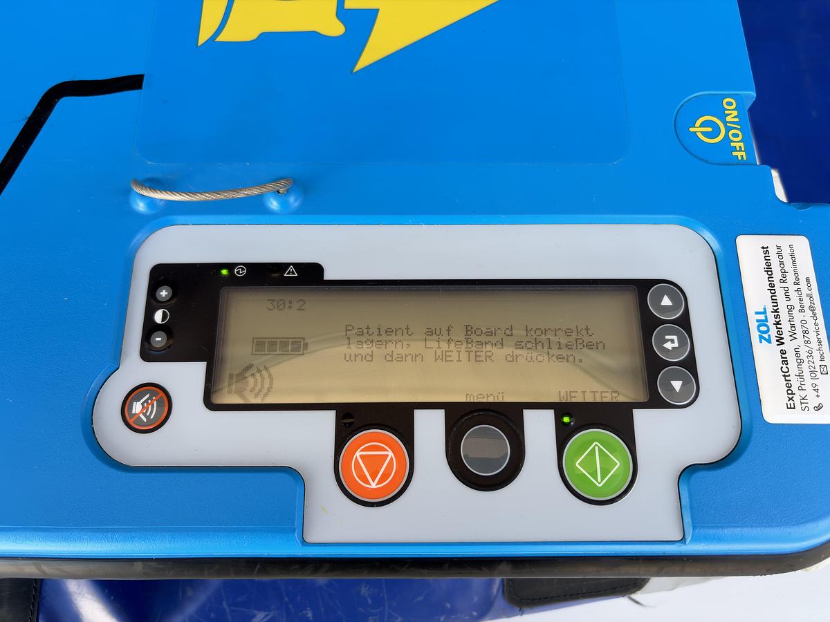 Used ZOLL AutoPulse Model 100 Resuscitation System with Charger, 4 Batteries and Accessories