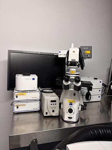 Used Satz von 2 x Zeiss Axiom Observer Z1 / D1 mit LSM 710 , Inkubator XL LSM 710