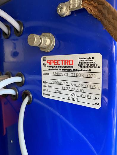 Used Spectro Analytical Ciros Vision CCD , spectrometer
