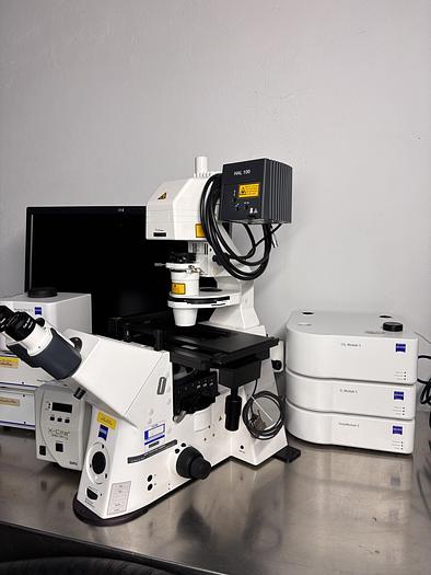 Used Satz von 2 x Zeiss Axiom Observer Z1 / D1 mit LSM 710 , Inkubator XL LSM 710