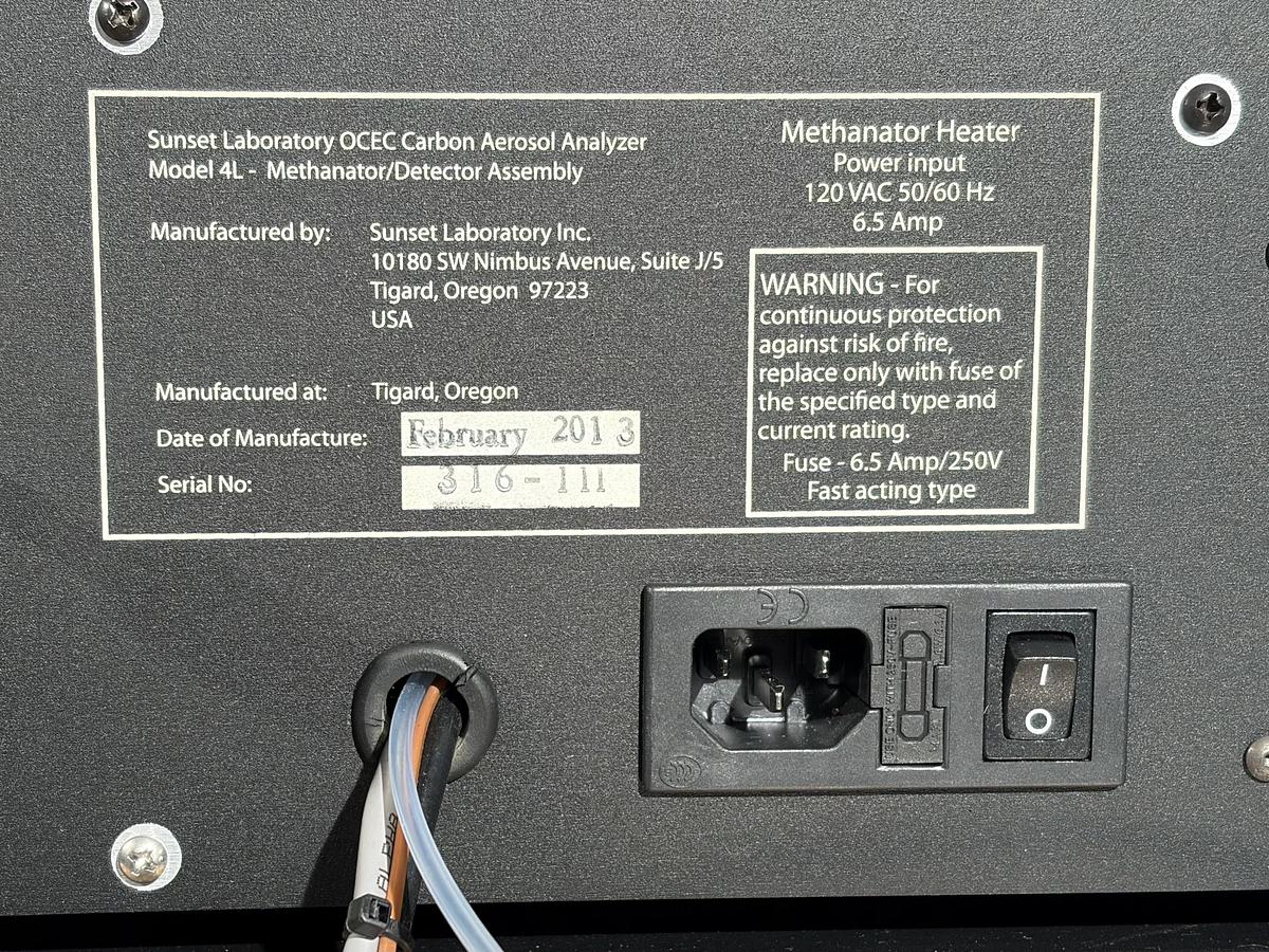 Used Sunset Laboratory Model 4L OC/EC Aerosol Carbon Analyzer - NIOSH 504