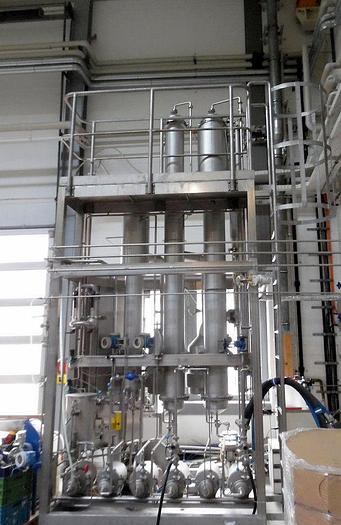 Used APV Anhydro 2FFTE TVR1 , Falling film evaporator