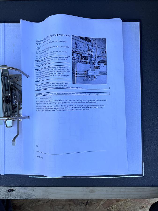 Used Carver 5955 , Lab Press , 2019 year