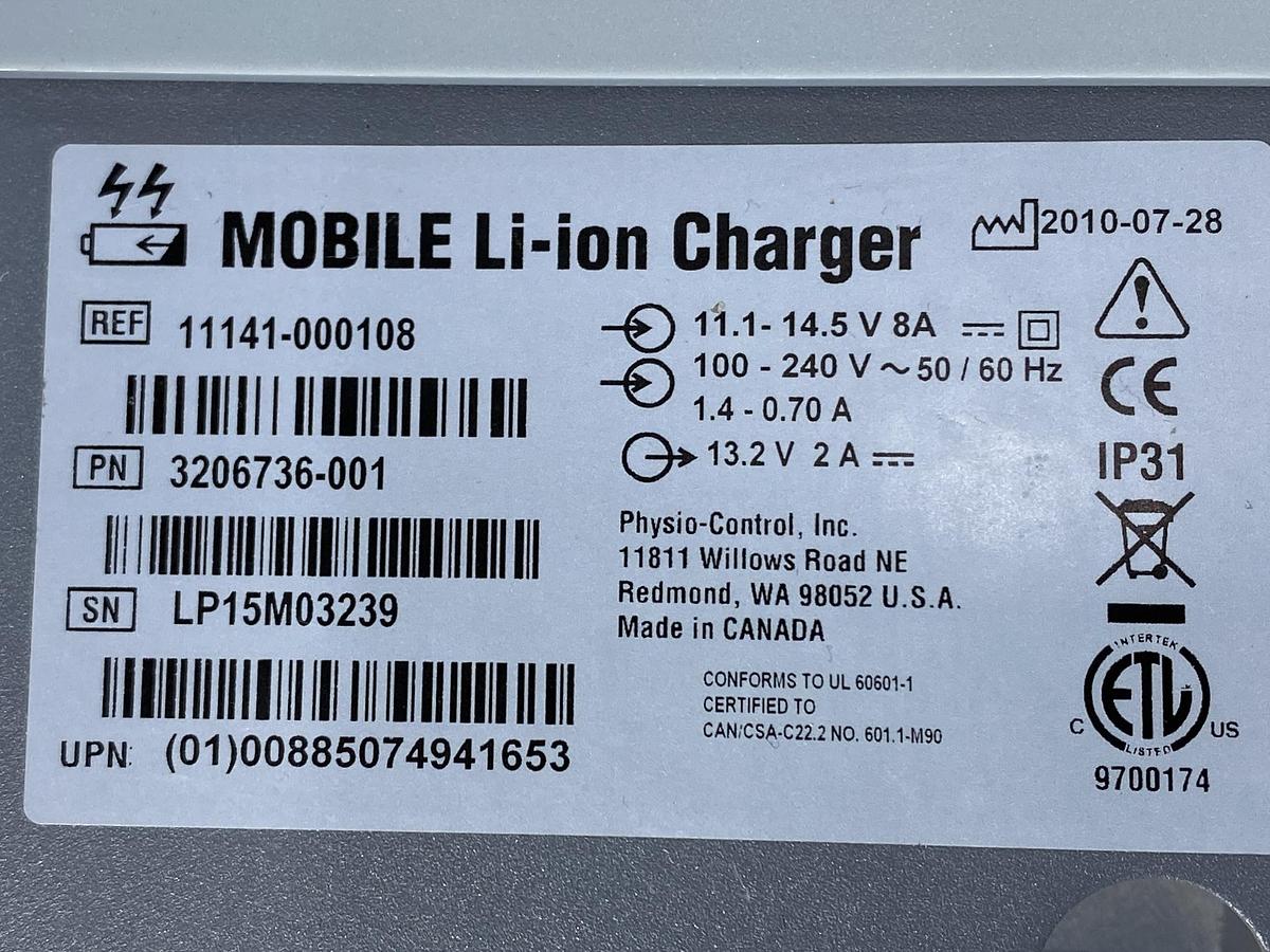 Used Stryker Lifepak 15 with Accessories , Physio Control , defibrillator