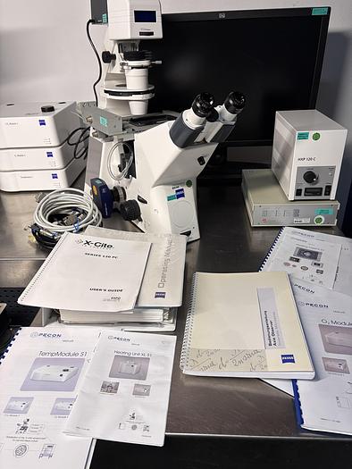 Used Set of 2 x Zeiss Axiom Observer Z1 / D1 mit LSM 710 , Incubator XL LSM 710