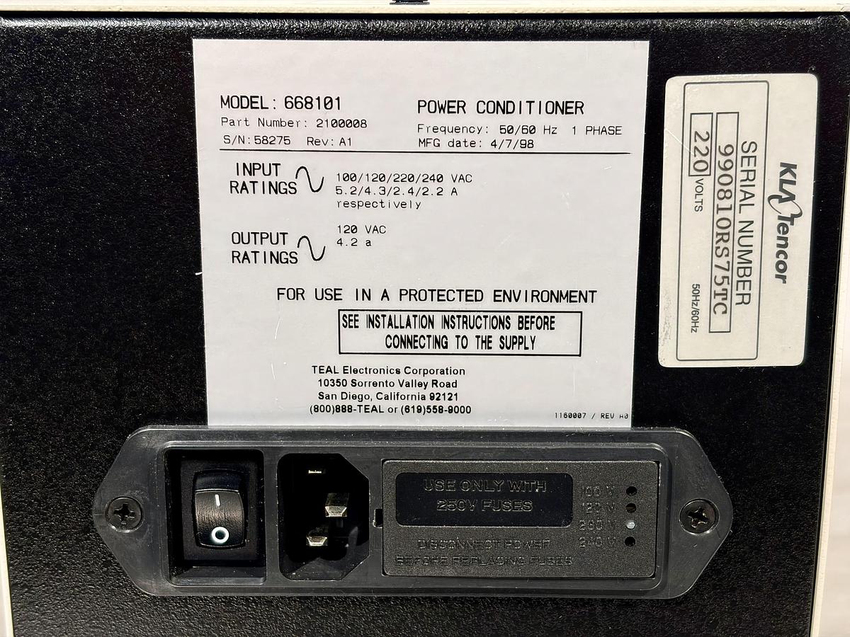 Used   KLA Tencor Omnimap RS75TC Wafer Test & Measurement System – 8" Wafers