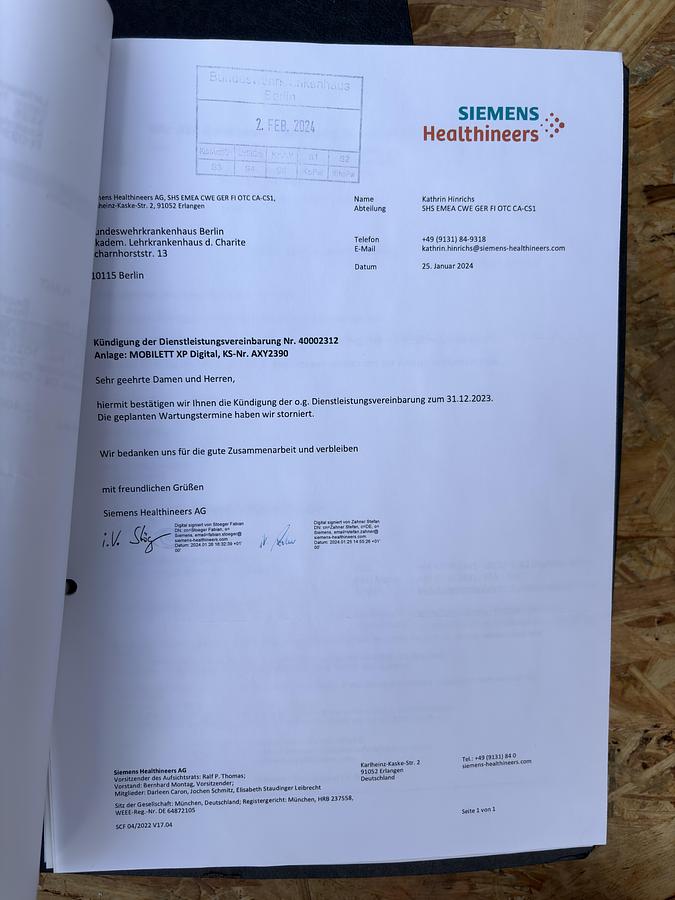 Used Siemens Mobilett XP Digital 01818447 , CXDI-50G