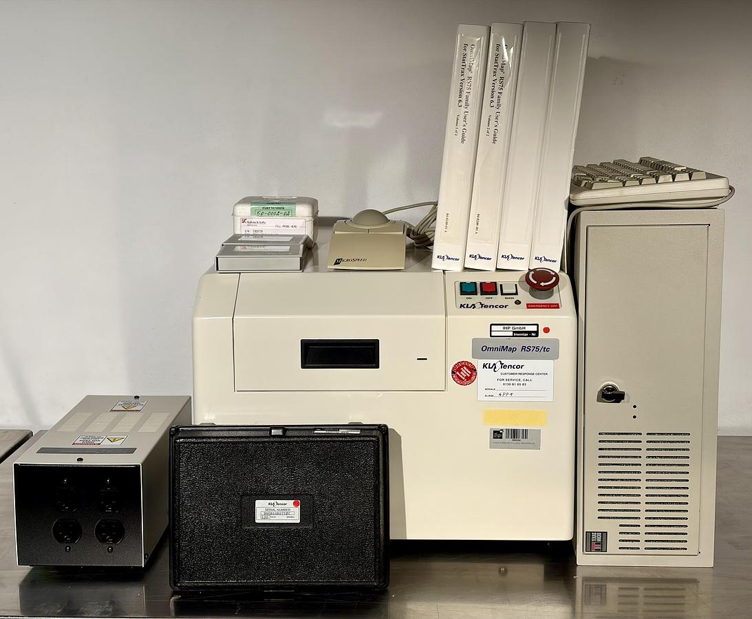 Used   KLA Tencor Omnimap RS75TC Wafer Test & Measurement System – 8" Wafers