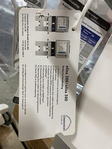Used Lowenstein Elisa 500 , Ventilator , 2019 year , Perfect Condition