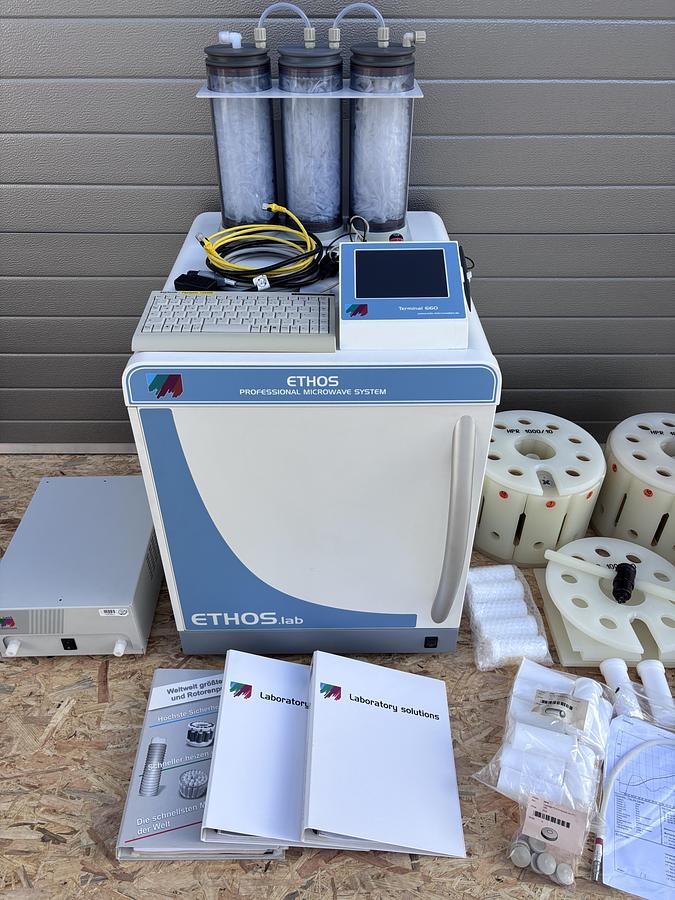 Used MLS ETHOS.lab Microwave Digestion System 2x HPR 1000/10 Terminal 660