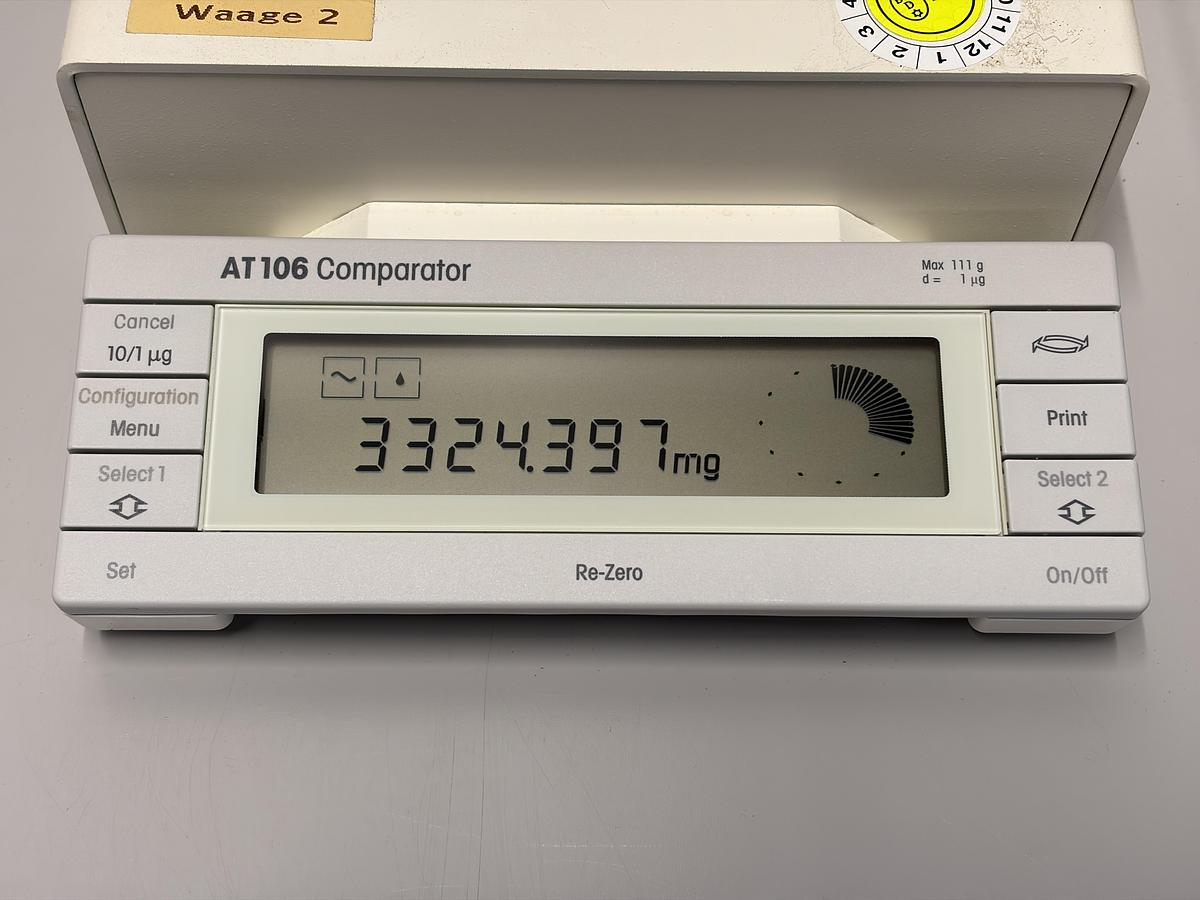 Used Mettler Toledo AT106 Mass Comparator 111g 1µg Microbalance Metrology Tested