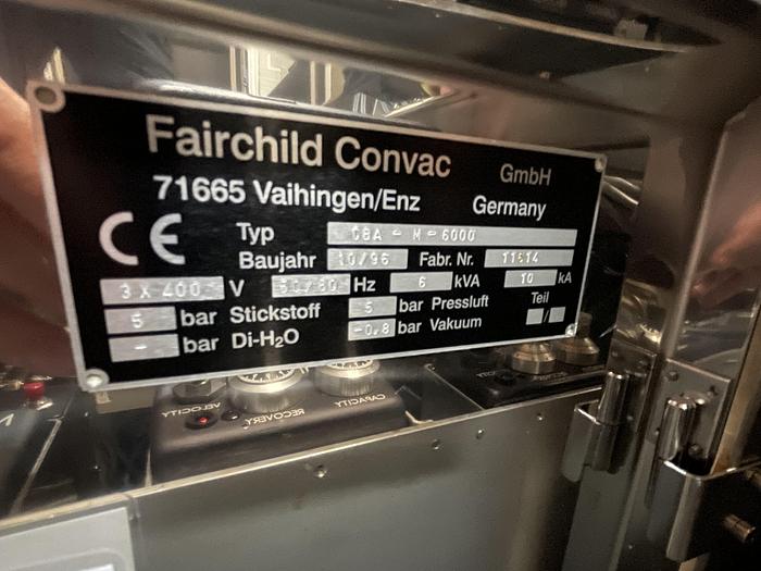 Used Fairchild Convac FM 6000, Wafer Coater
