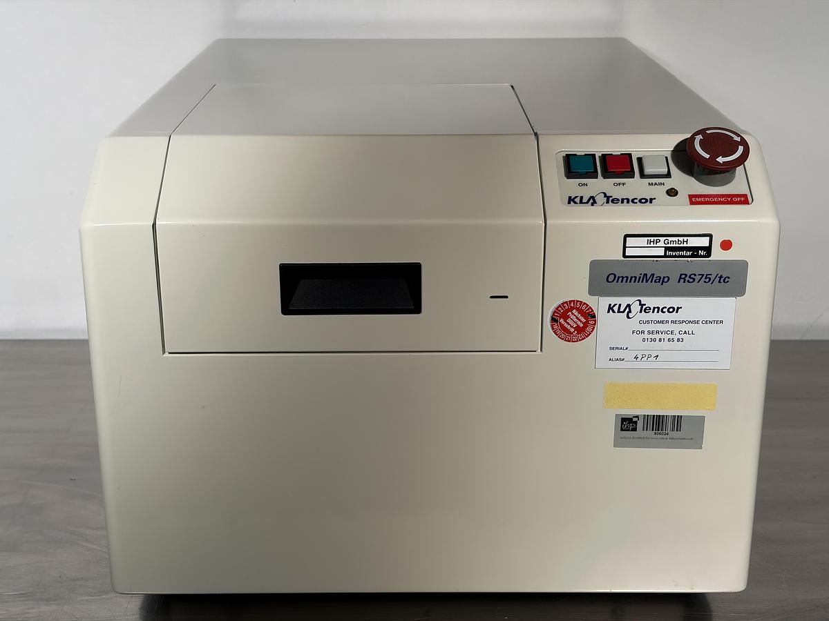 Used   KLA Tencor Omnimap RS75TC Wafer Test & Measurement System – 8" Wafers