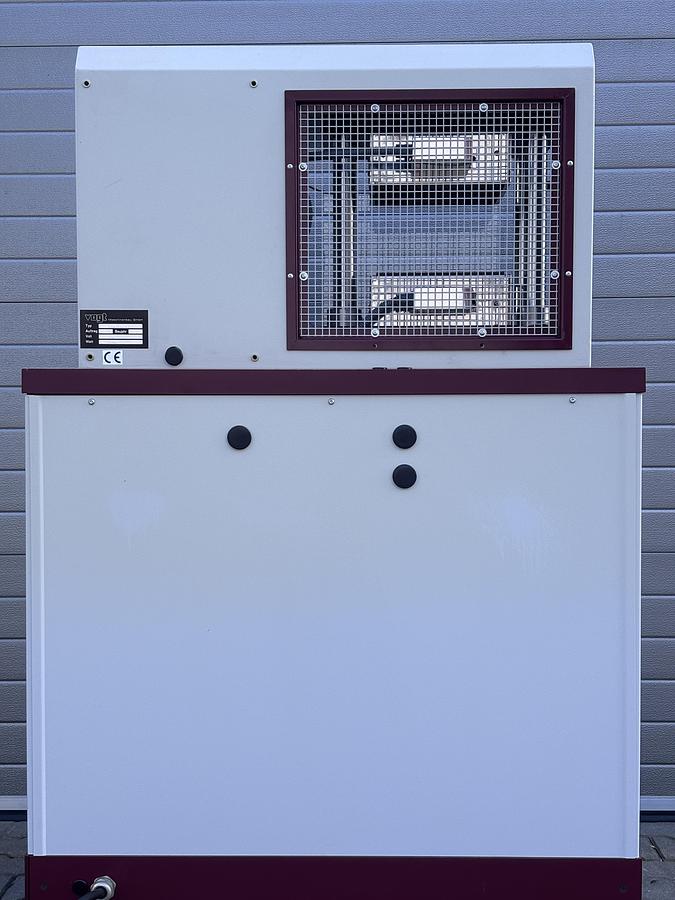 Used Vogt LaboPress P200S hydraulic laboratory press with heated platens