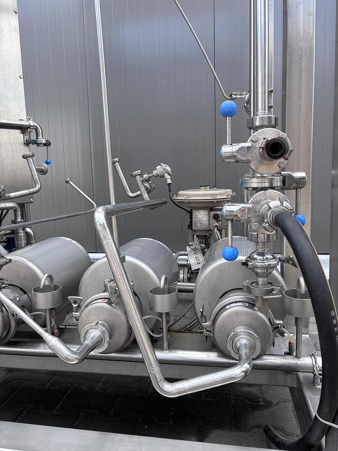 Used APV Anhydro 2FFTE TVR1 , Falling film evaporator
