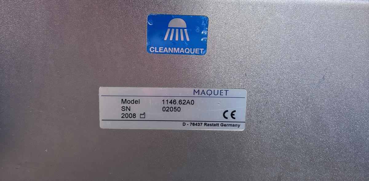 Used Maquet Alphamaquet 1150.30D0 PUR OR Table Top + 1146.62A0 Transporter