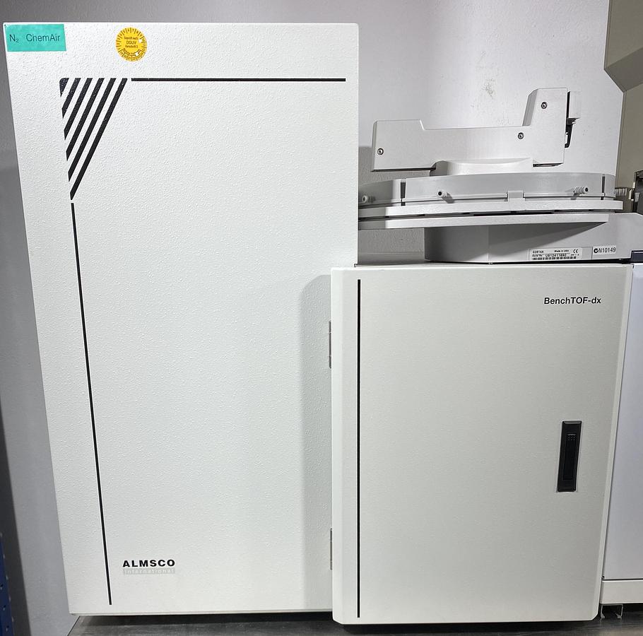 Used GC-MS  Agilent 7890A  with 7693 Autosampler & Headspac , ALMSCO BenchTOF-dx