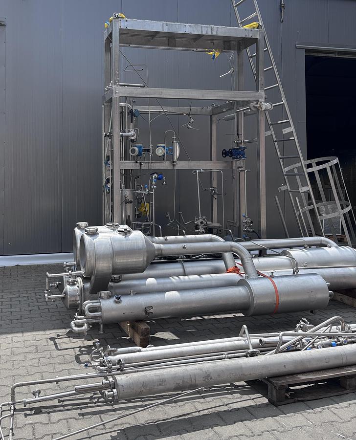 Used APV Anhydro 2FFTE TVR1 , Falling film evaporator