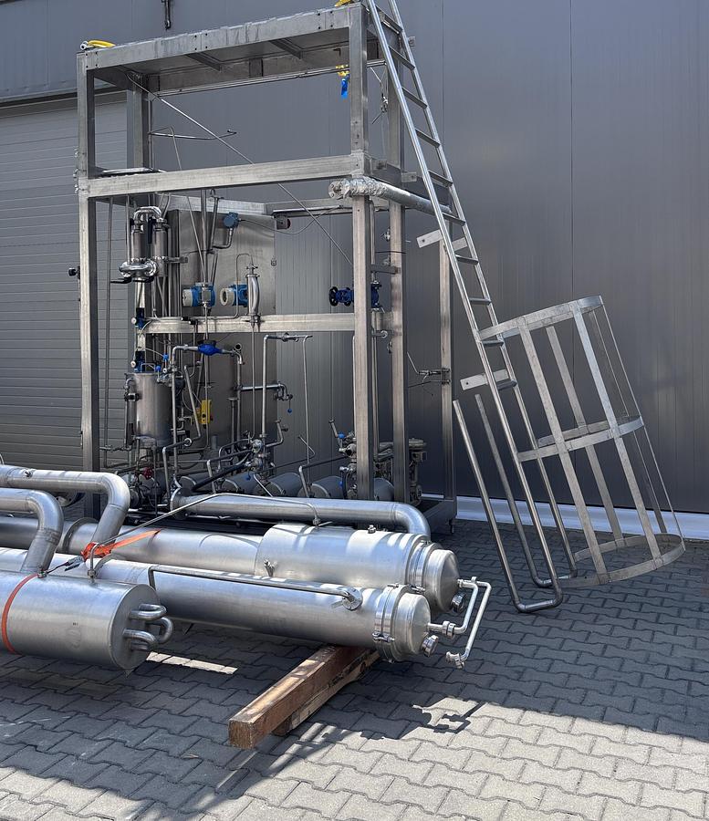 Used APV Anhydro 2FFTE TVR1 , Falling film evaporator