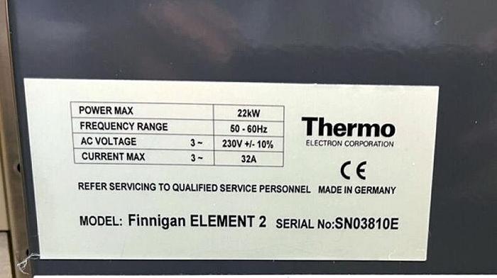 Used Thermo Finnigan Element 2 , ICP-MS