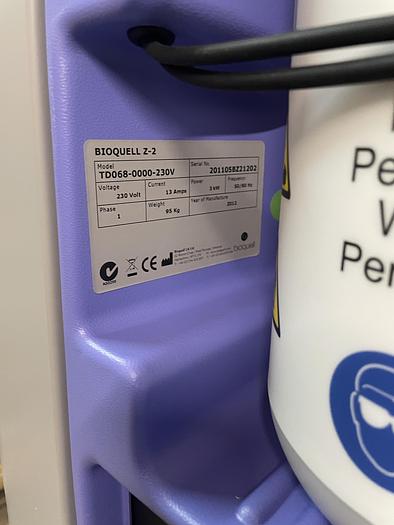 Used Bioquell Z2 , disinfection machine