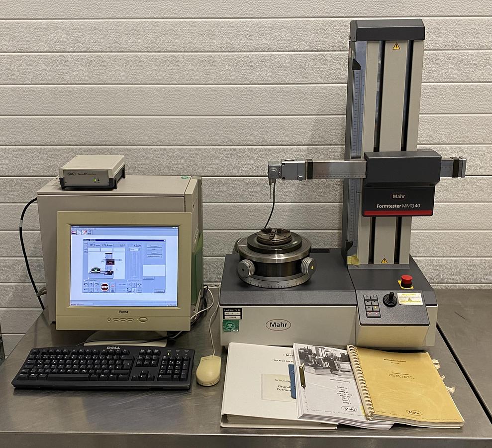 Used Mahr Formtester MMQ 40 Roundness Measuring Machine with Form-PC System